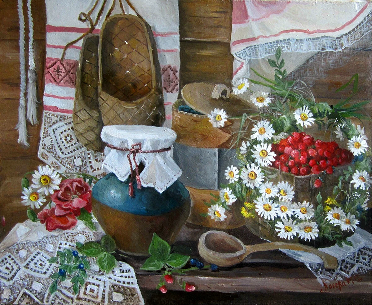 Мария Лосева деревенский натюрморт