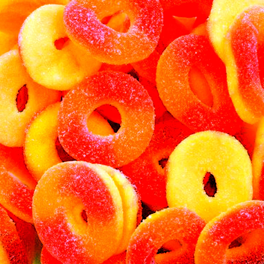 Мармелад персиковые кольца