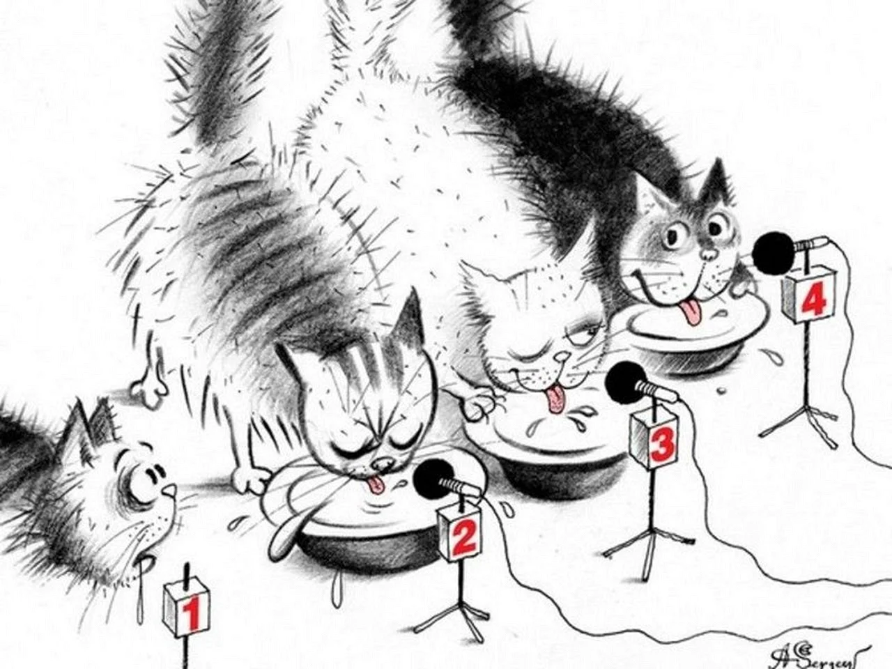 Мартовский кот карикатура