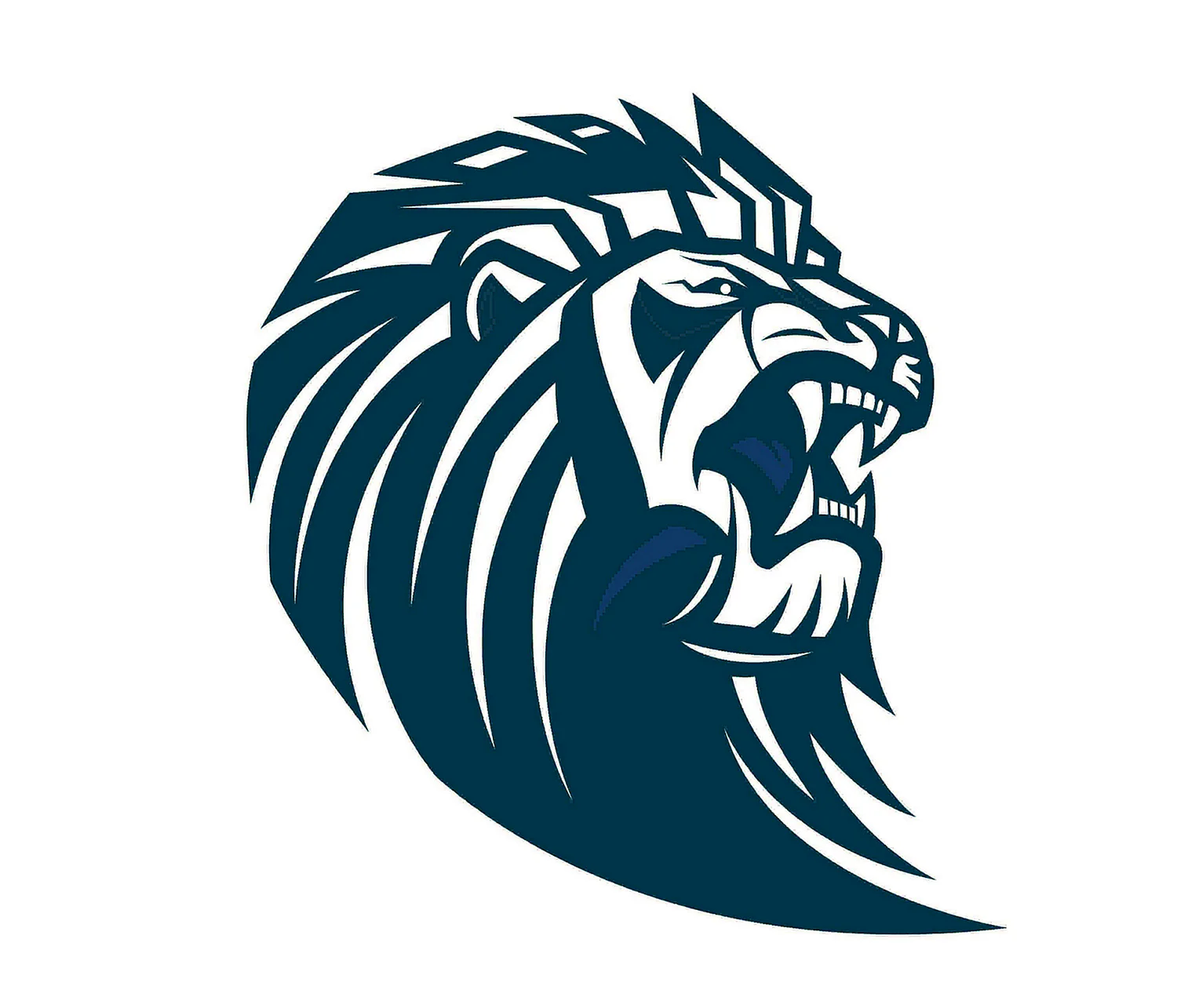 Маскот логотип Лев