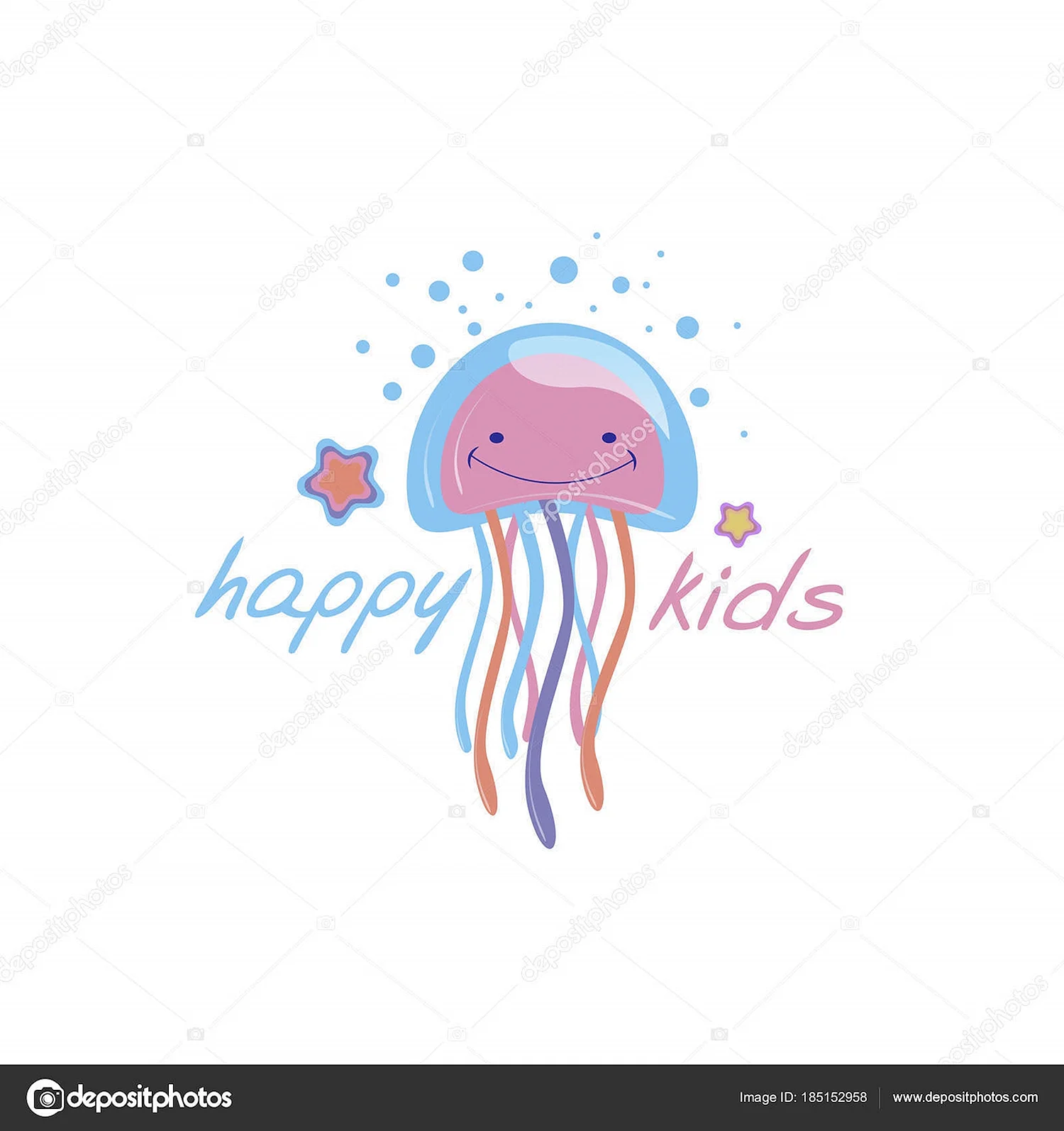 Медуза логотип вектор