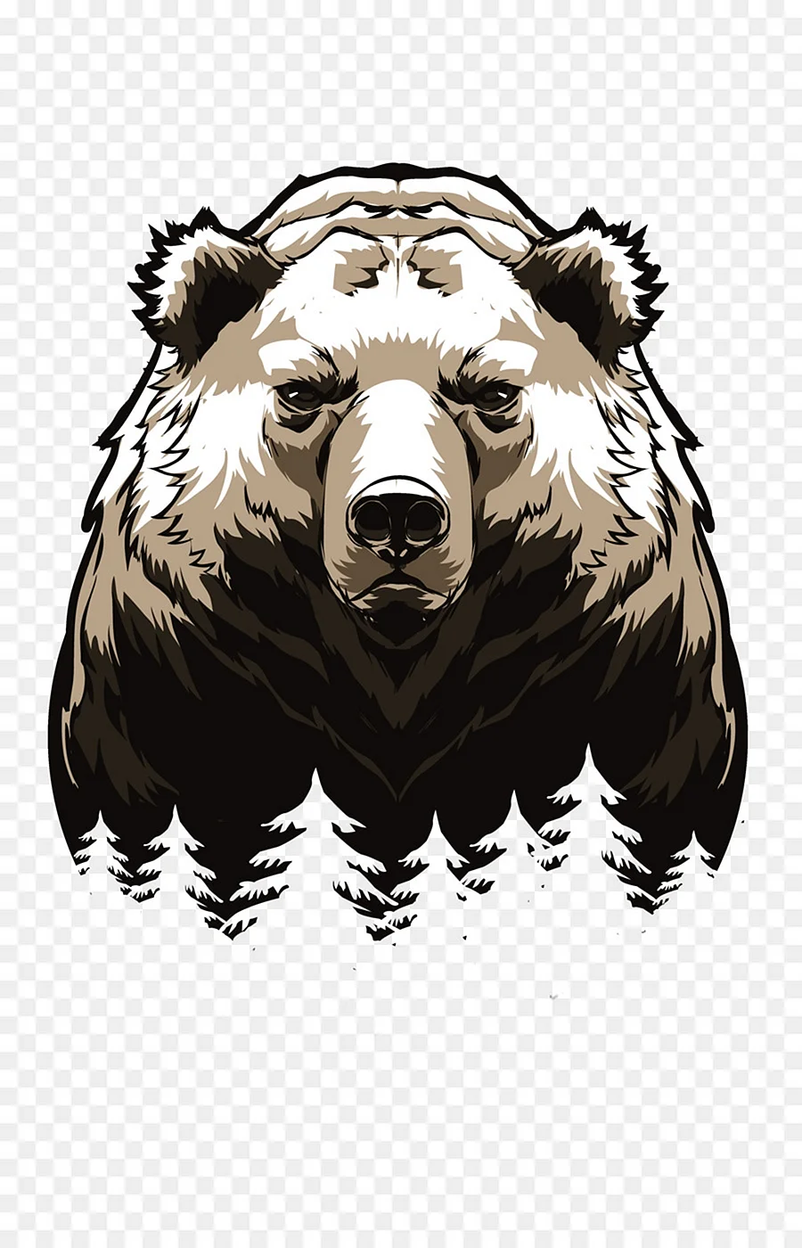Медведь Гризли мультяшный