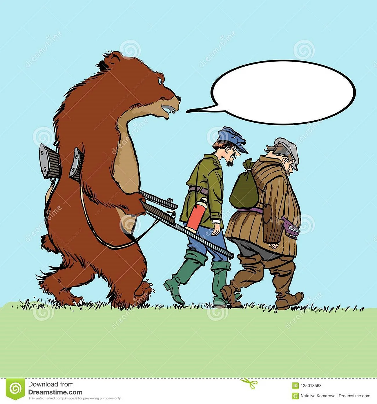 Медведь и охотник прикол