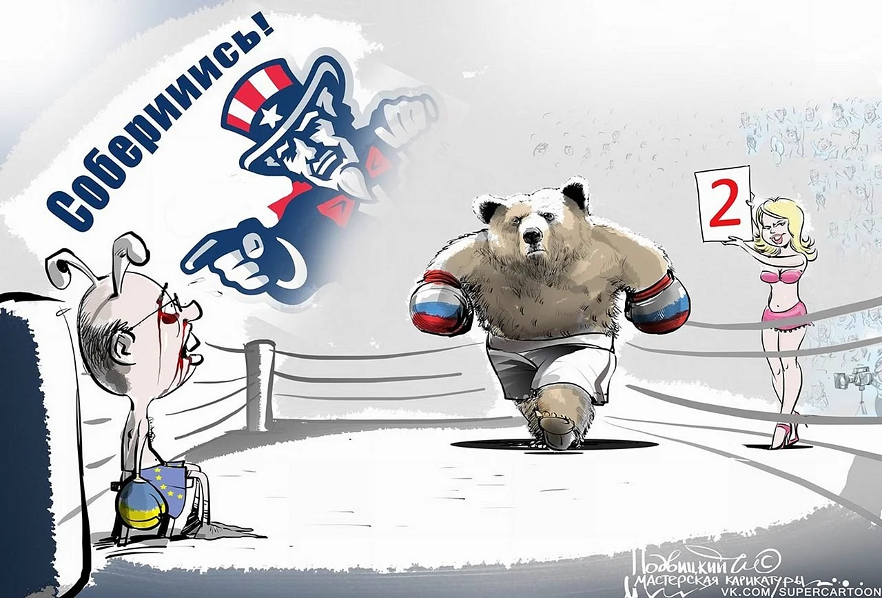 Медведь карикатура Подвицкий