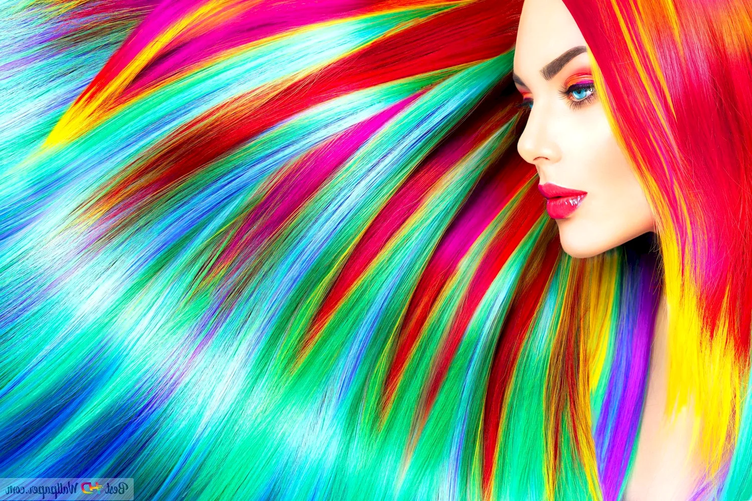 Мелирование волос разными цветами
