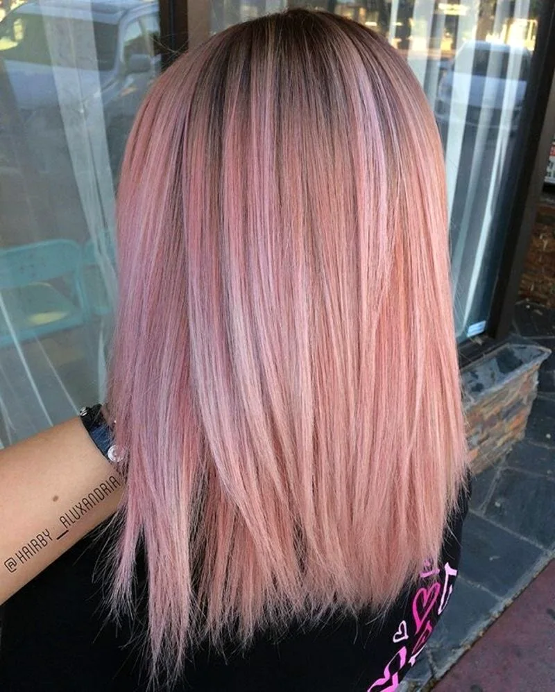 Розово русый цвет волос