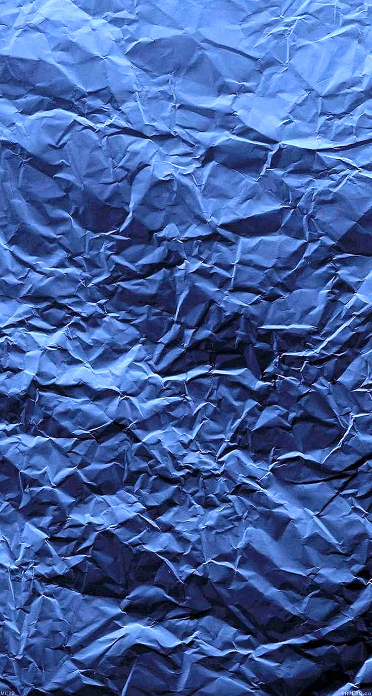 Мятая синяя бумага