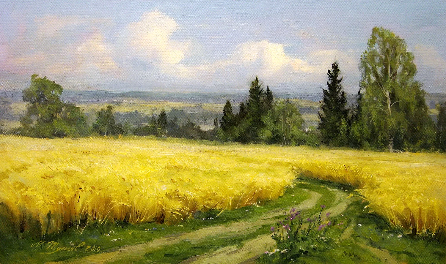 Михаил Туписов хлебное поле