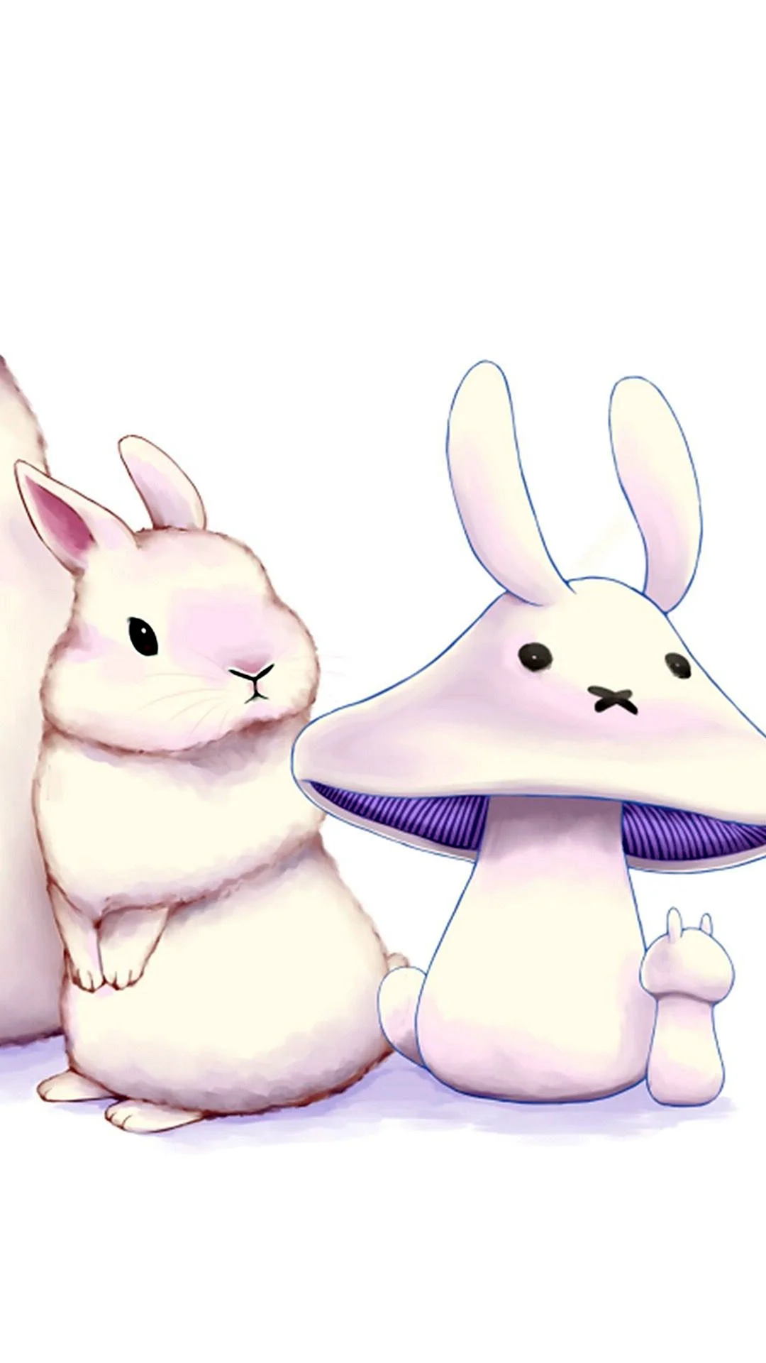 Милые кавайные кролики