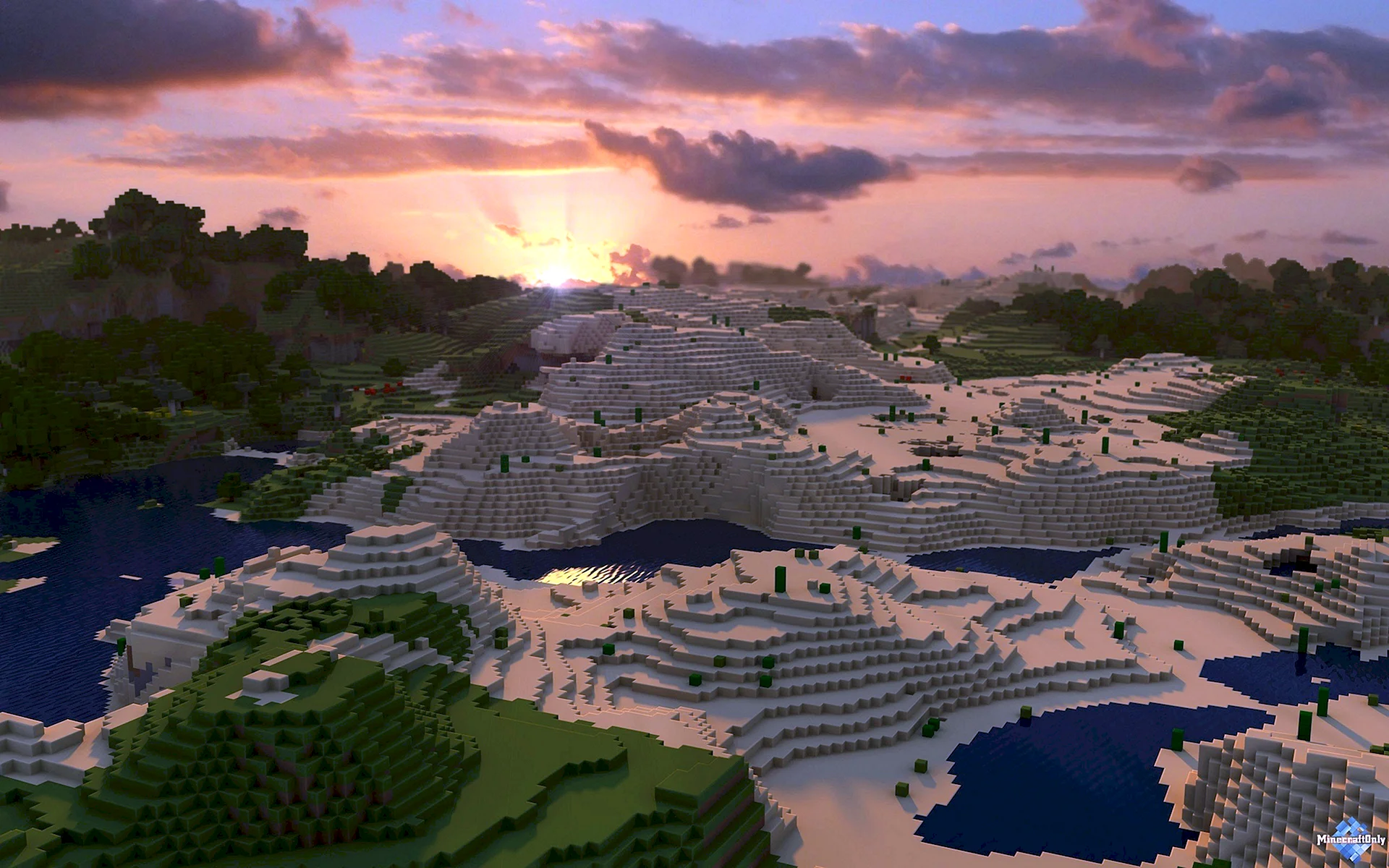 Minecraft ландшафт