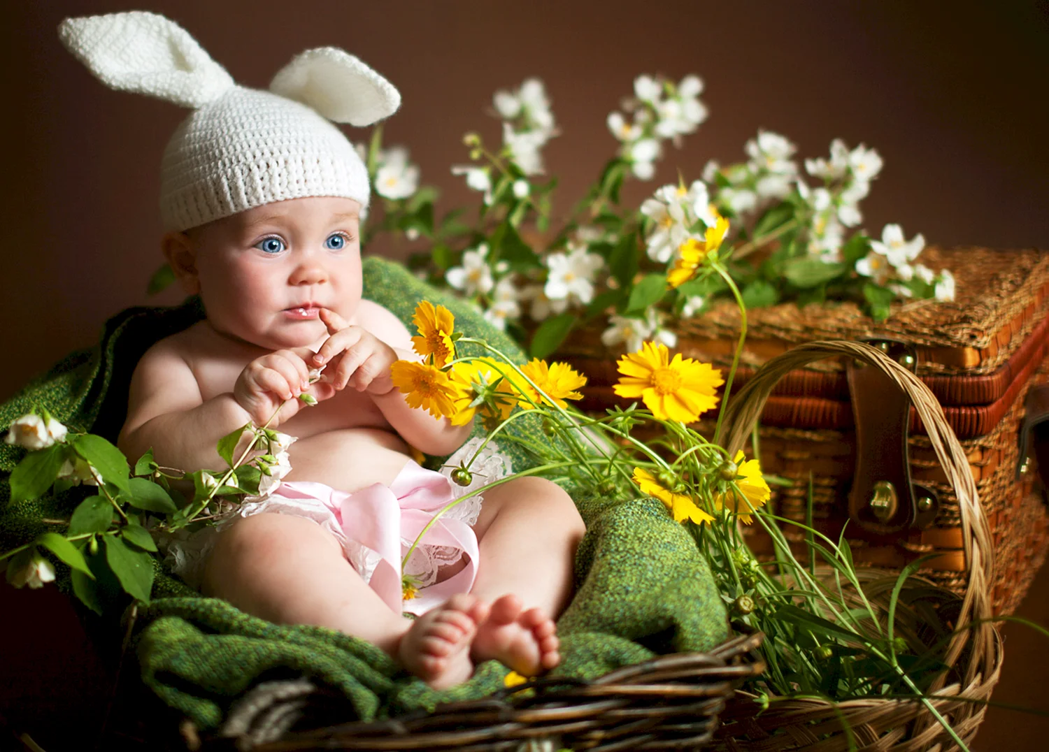 Младенец в цветке