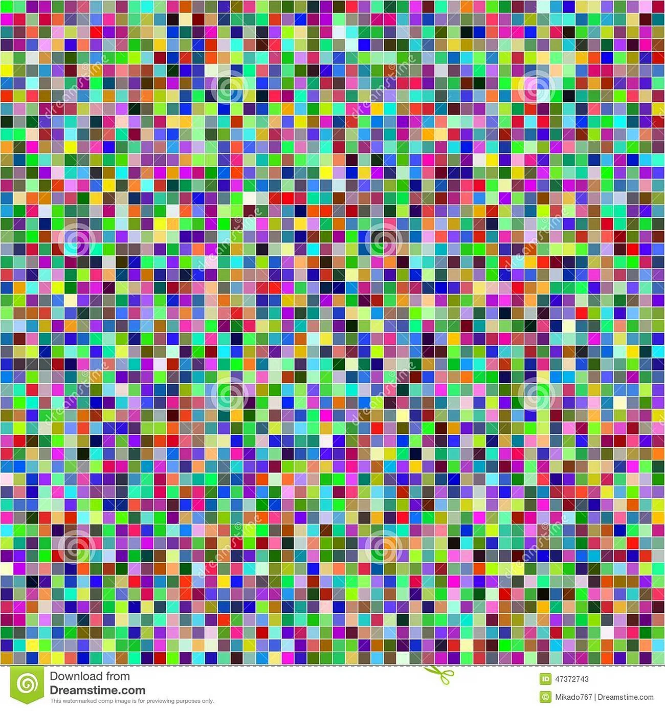 Много разноцветных пикселей