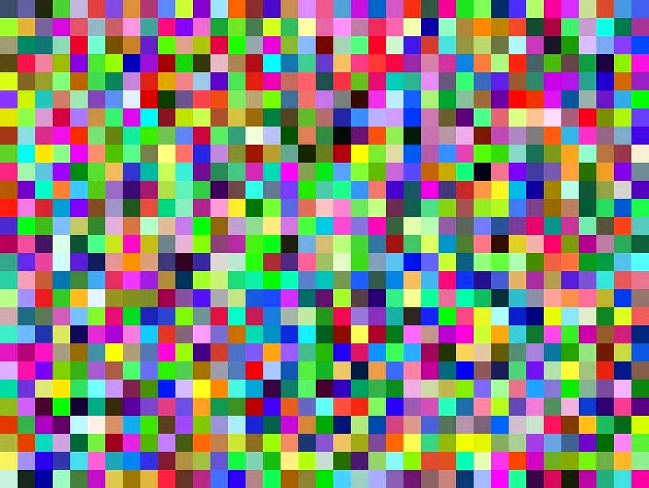 Много цветных пикселей