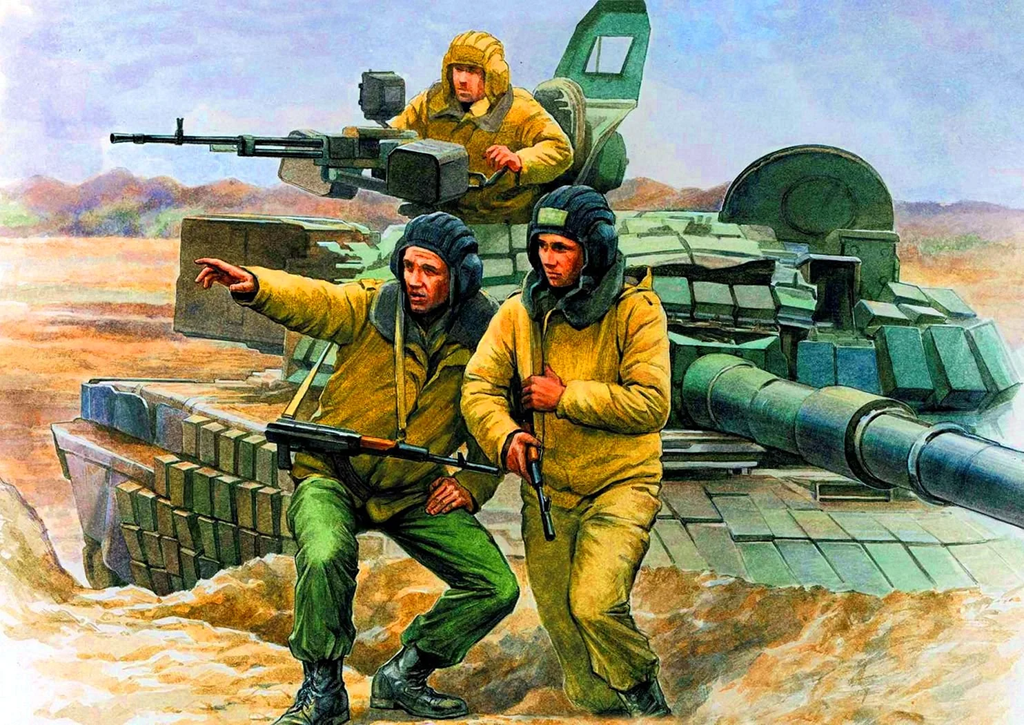 Модель звезда российские танкисты 3615