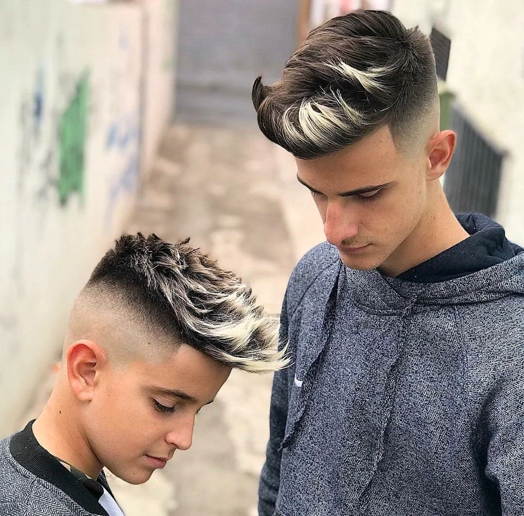 Модные причёски для подростков парней