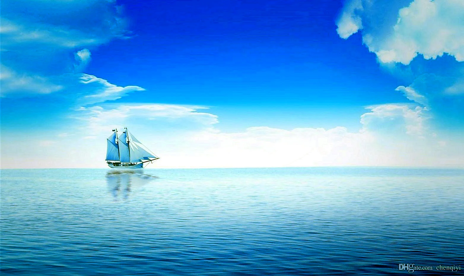 Море небо корабль