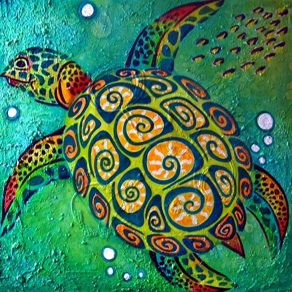 Морская черепаха стилизация