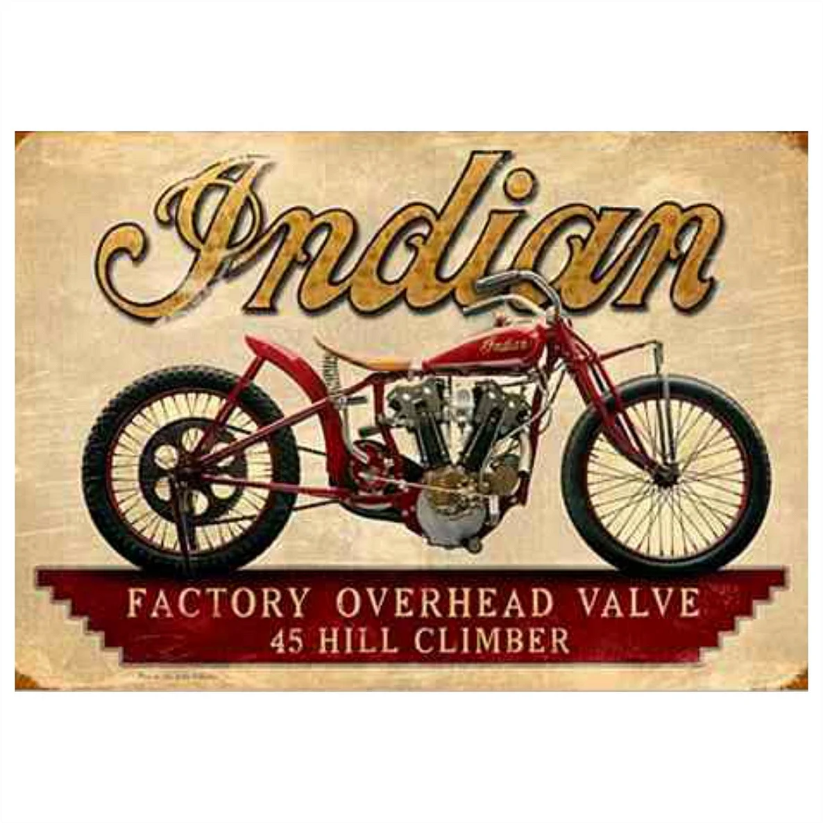 Мотоцикл indian Scout старый Постер