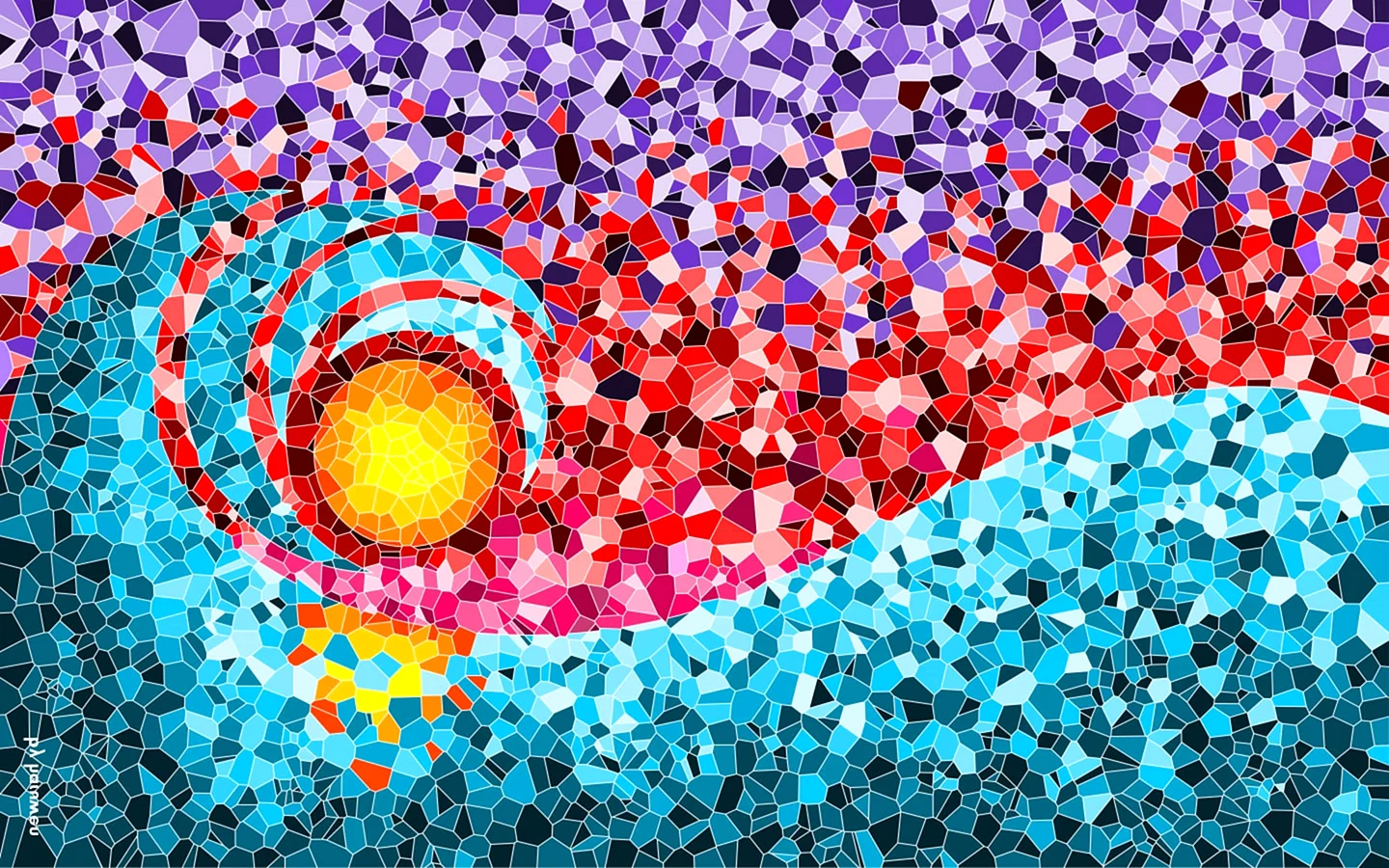 Мозаичная абстракция Гауди