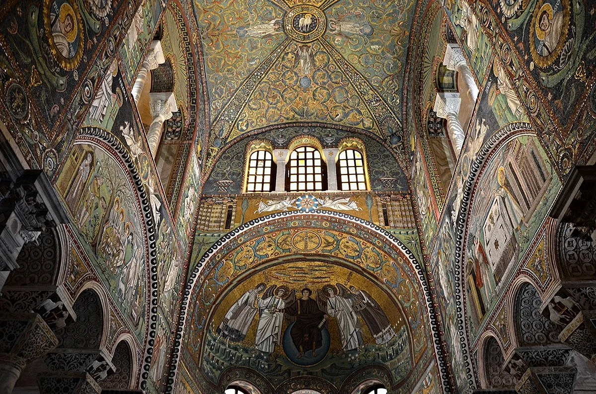 Мозаика церкви Сан Витале в Равенне, Италия