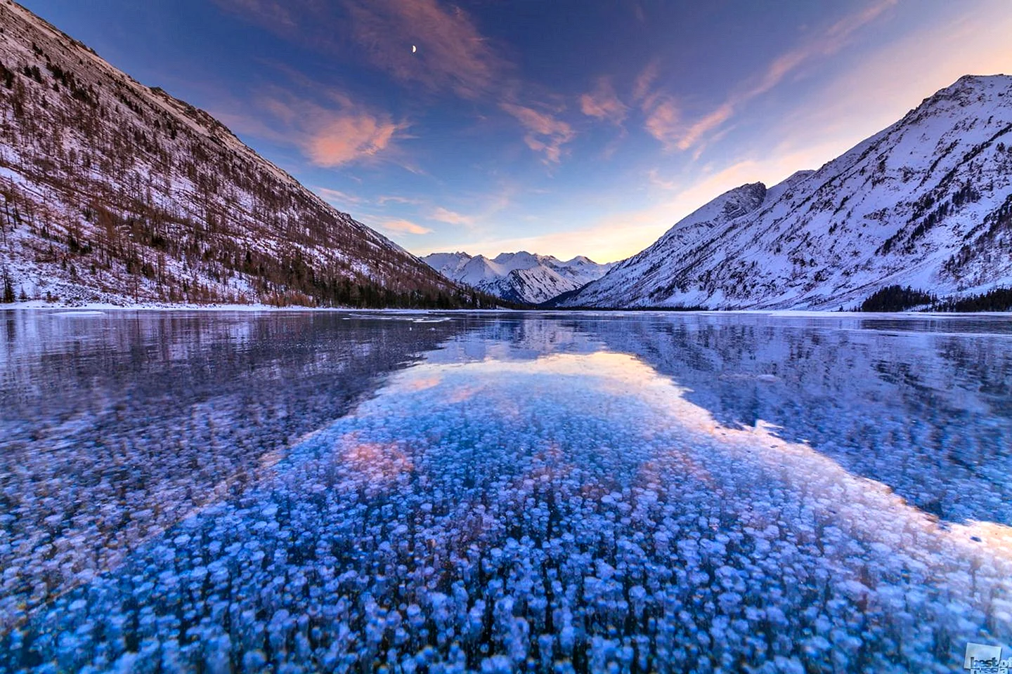 Мультинские озера Алтай зима