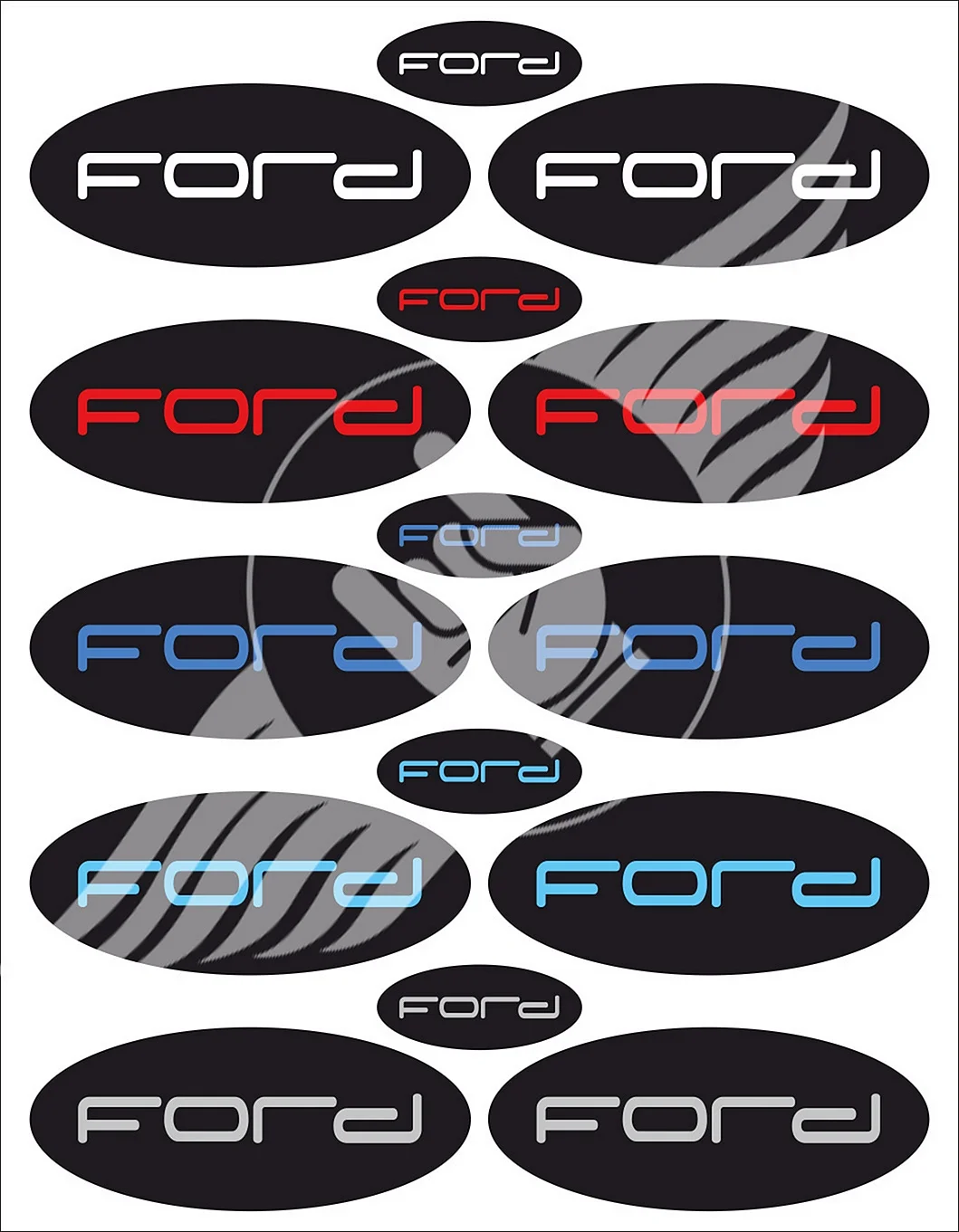 Наклейка на эмблему Форд Мондео 4