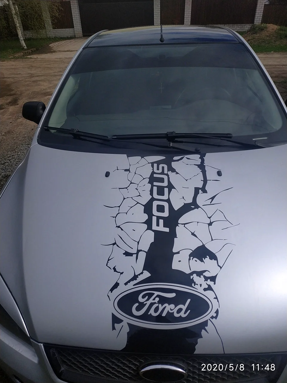 Наклейка на капот Форд фокус 2 Рестайлинг