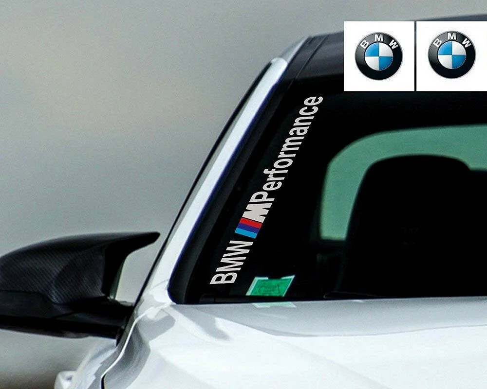Наклейка на лобовое стекло BMW Motorsport