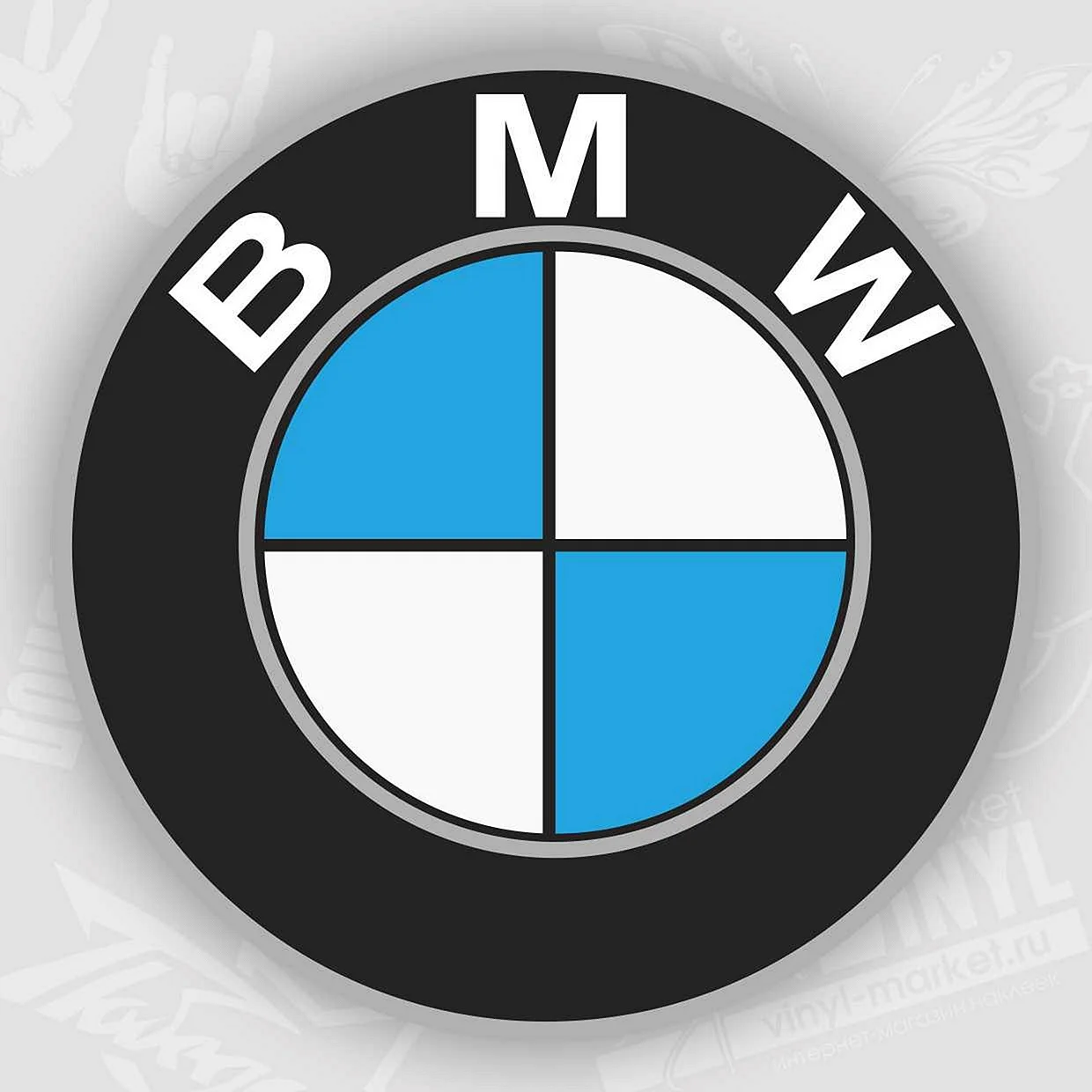 Наклейка на значок БМВ
