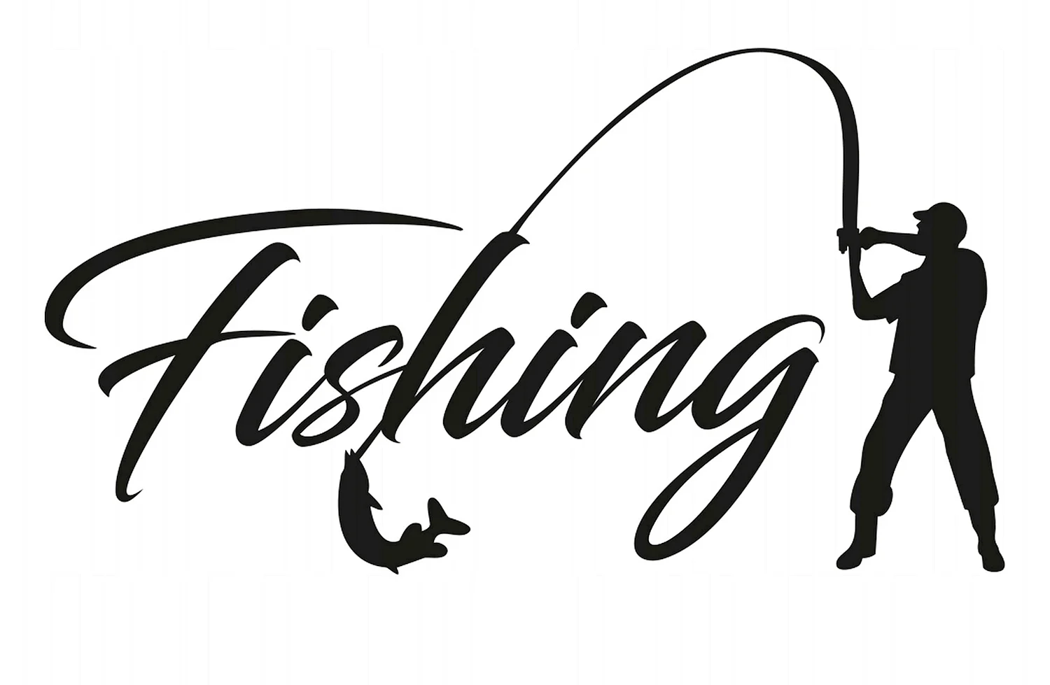 Наклейка рыбалка