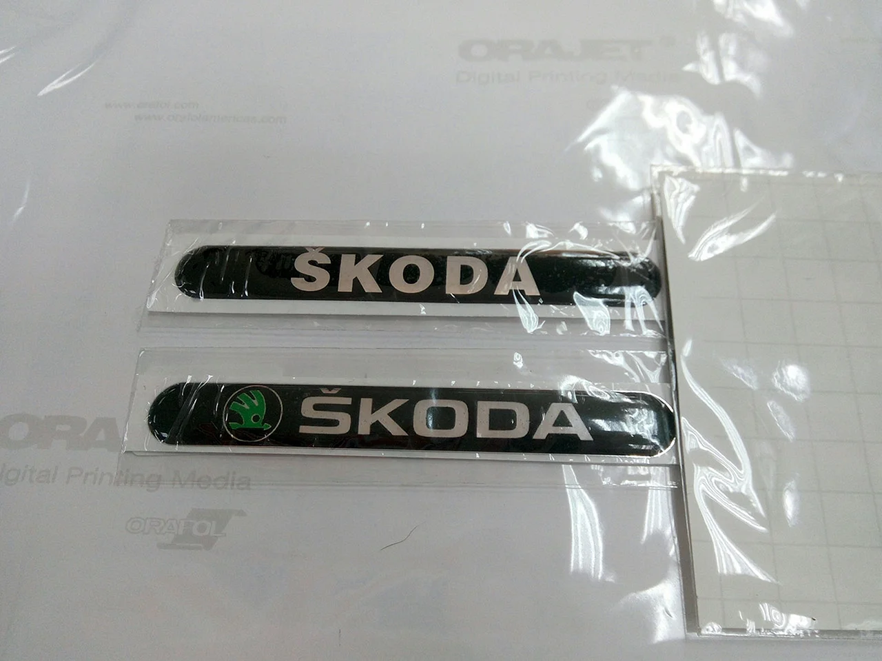 Наклейка Skoda 110 миллиметров