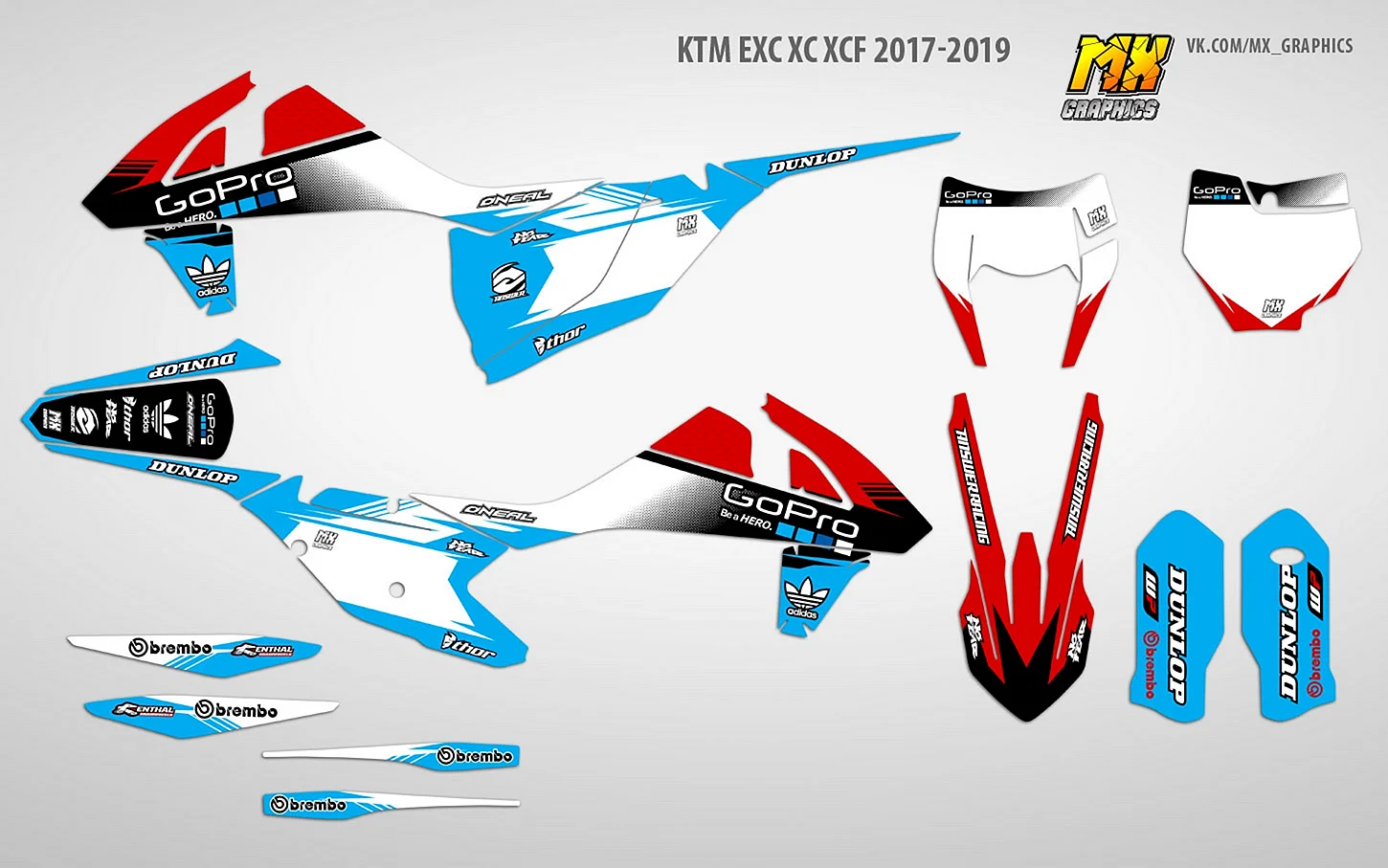 Наклейки KTM EXC 2022