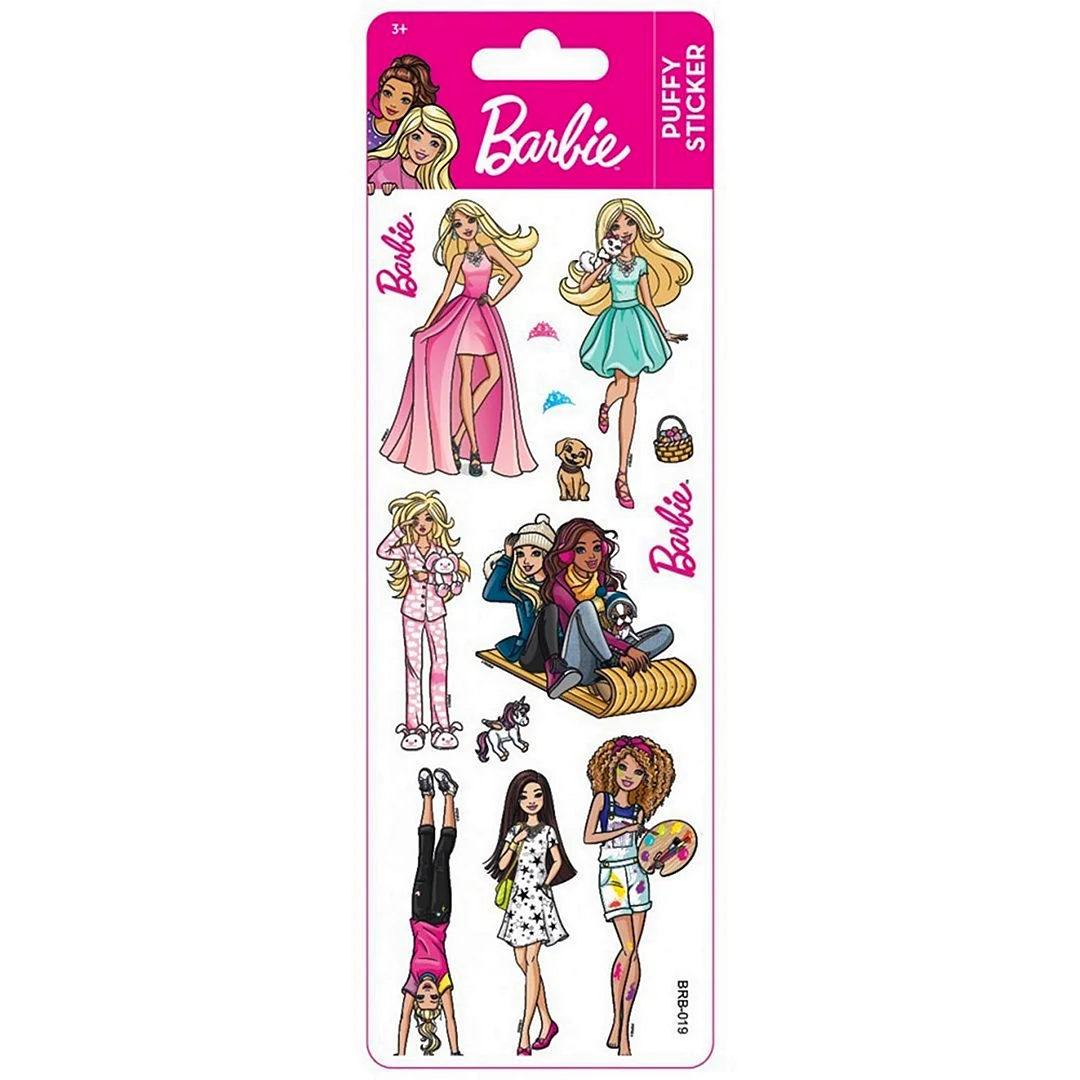Наклейки куклы Барби