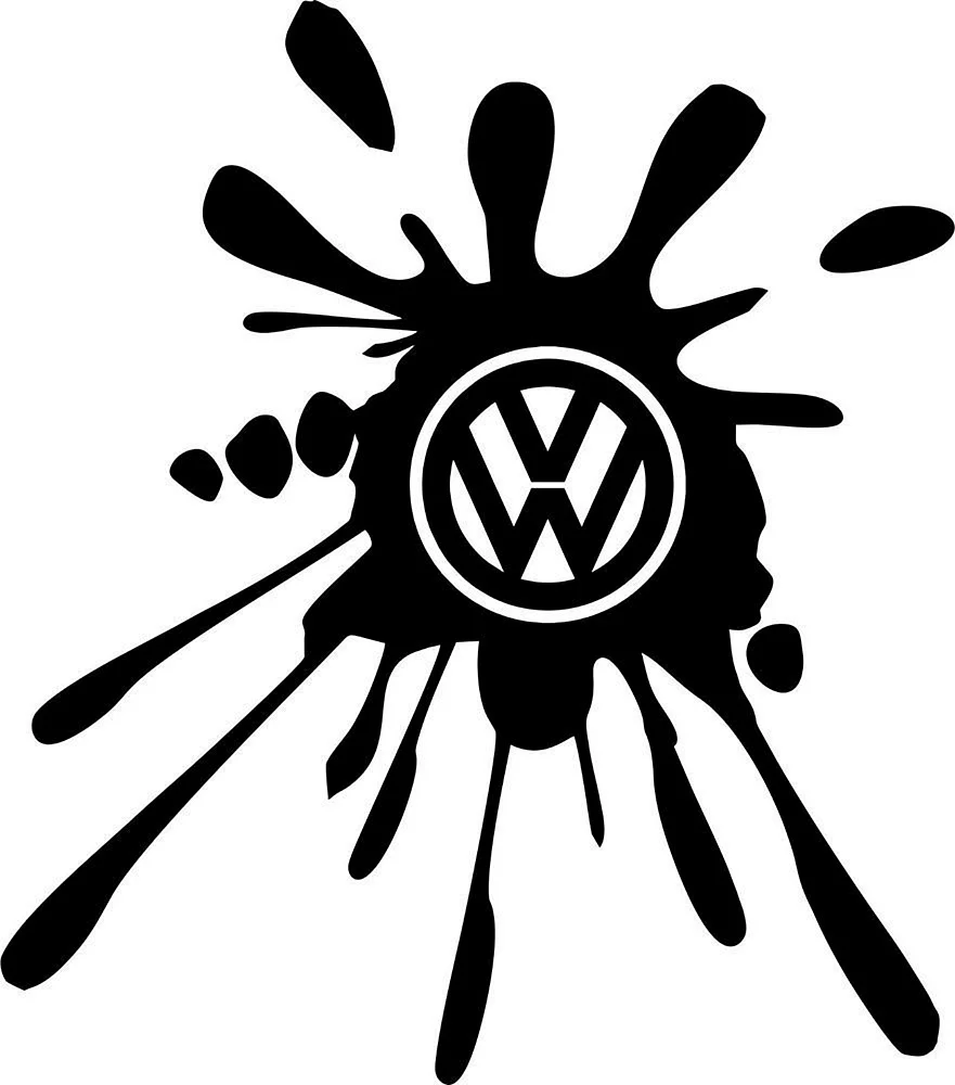 Наклейки на авто Фольксваген лого