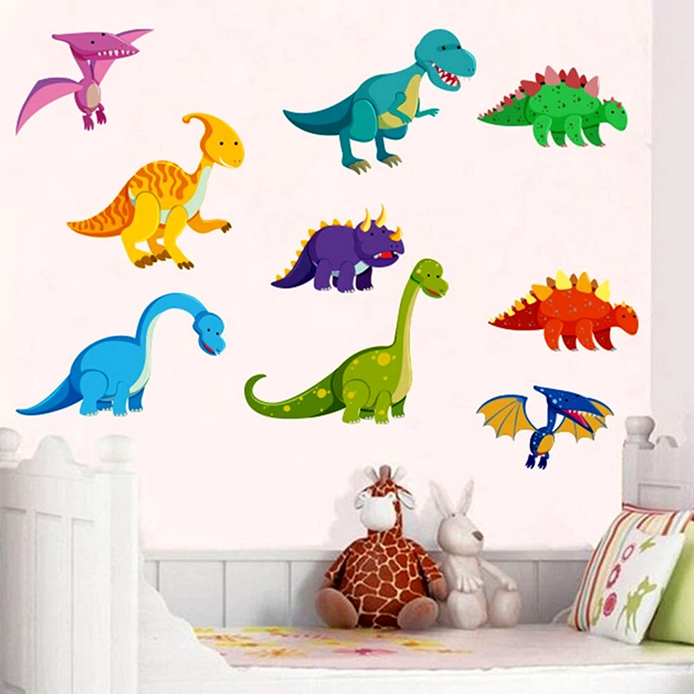 Наклейки на стену динозавры