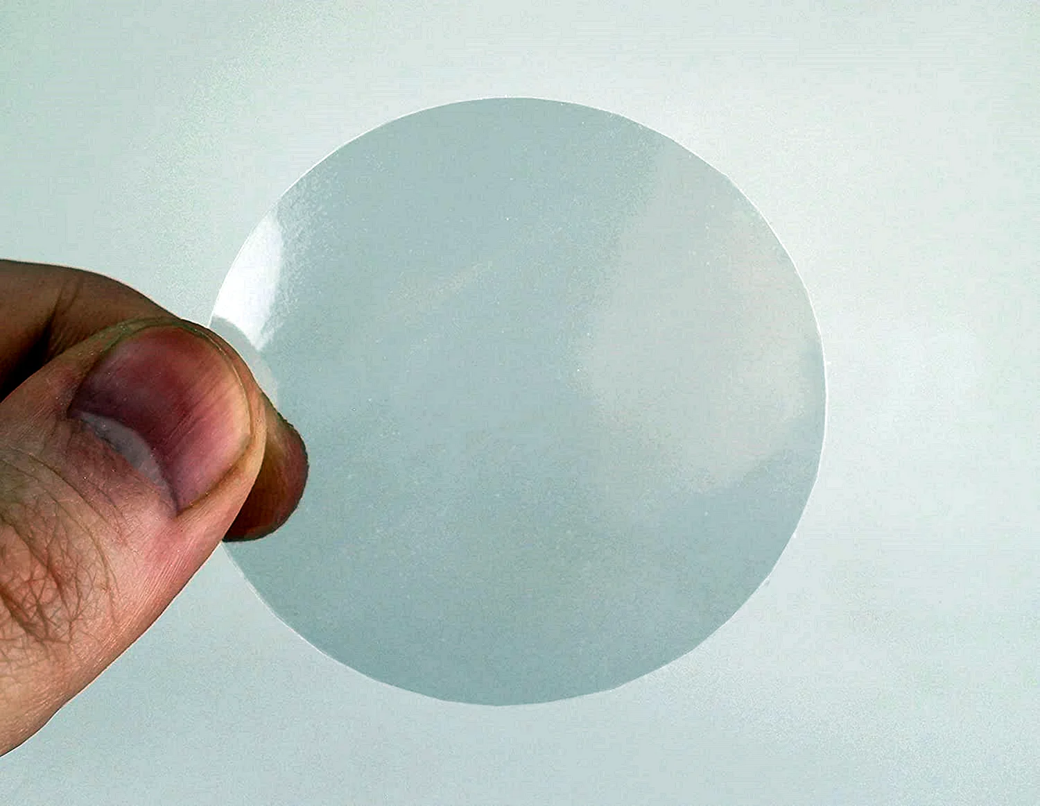 Наклейки прозрачные круглые