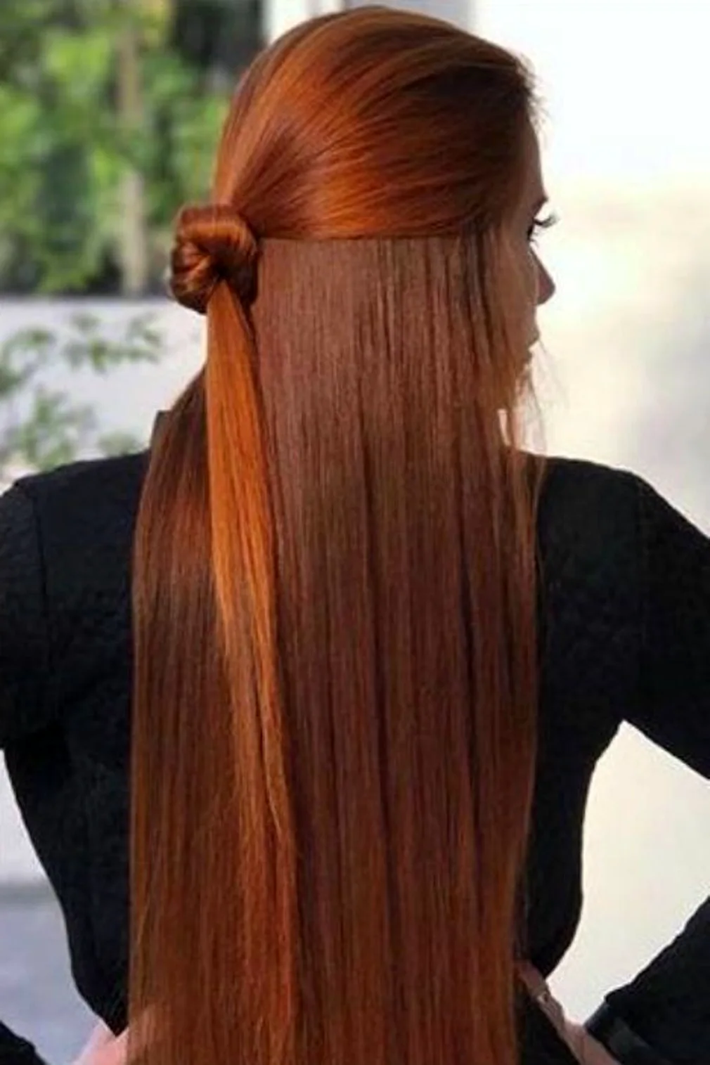 Наращивание рыжих волос