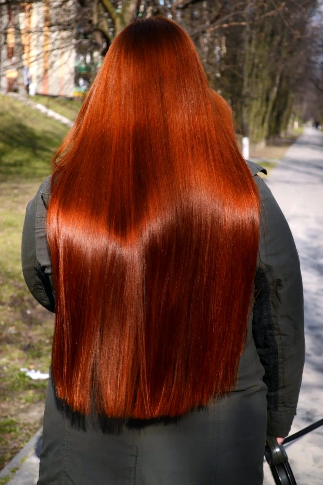 Наращивание рыжих волос