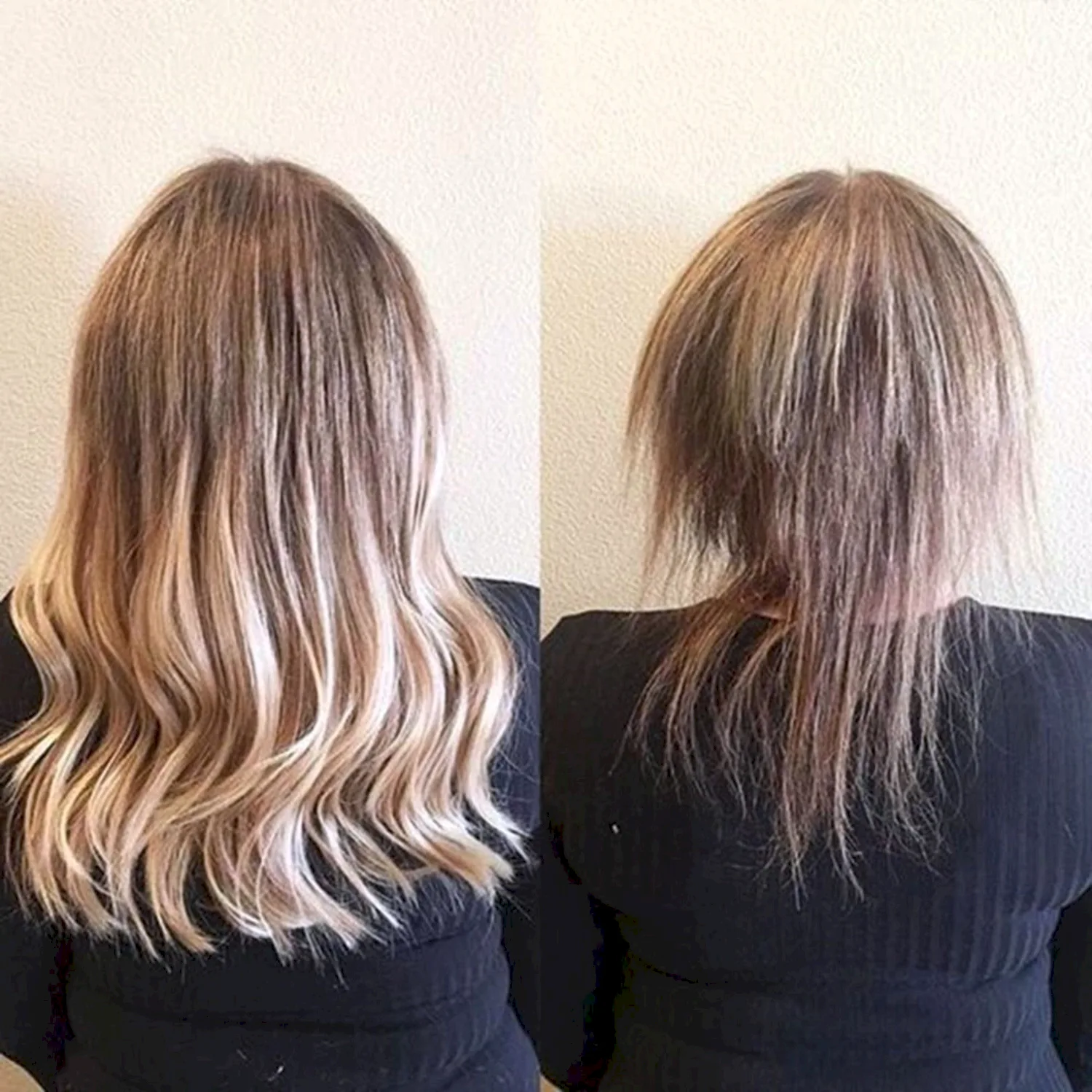 Наращивание волос на тонкие волосы