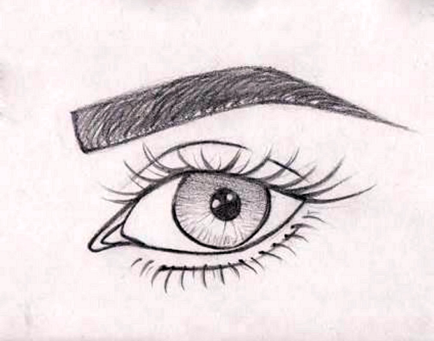 Нарисовать глаза карандашом