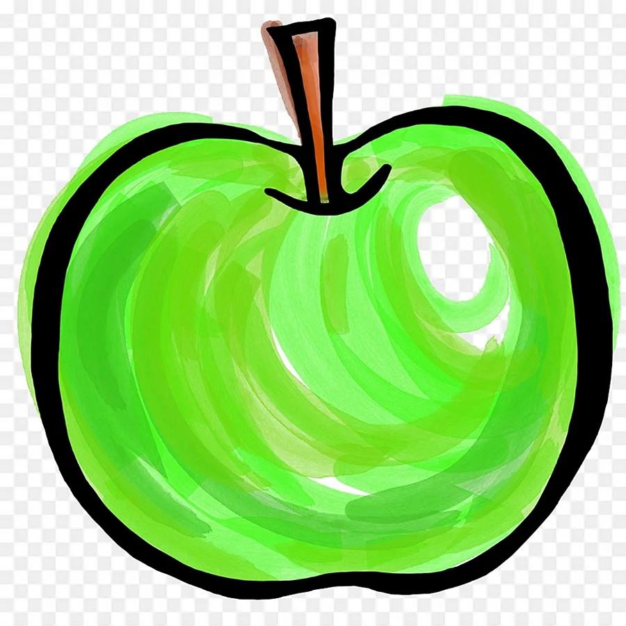 Нарисовать яблоко