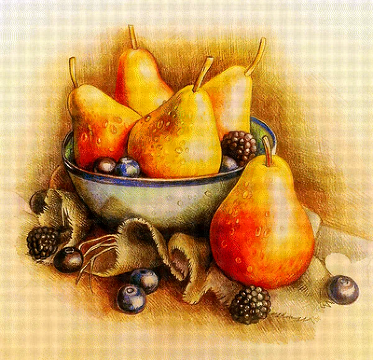 Натюрморт из фруктов
