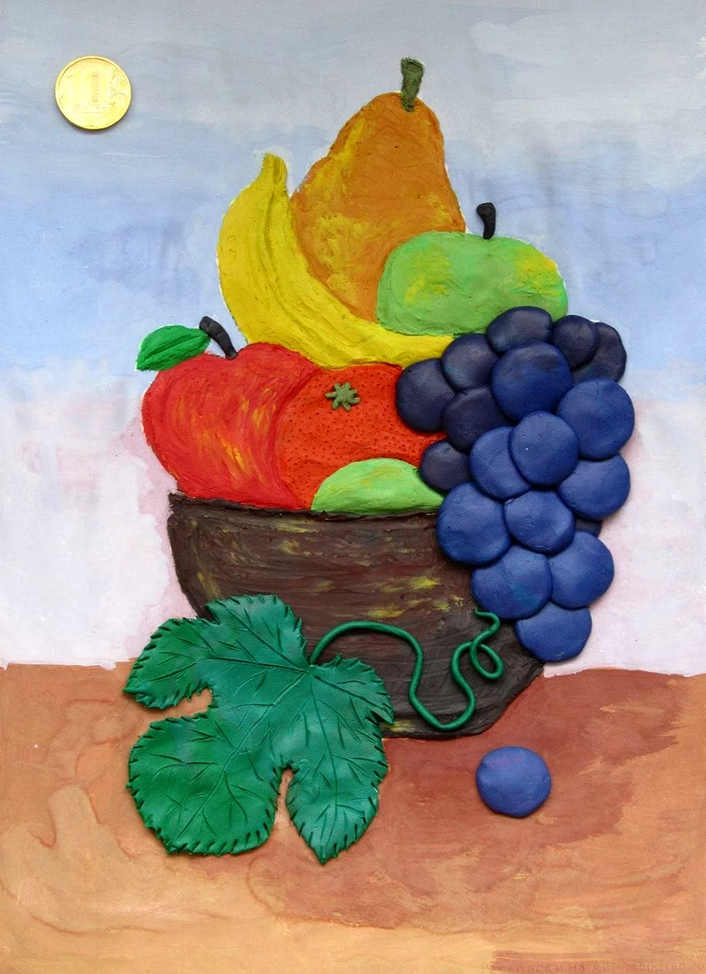Натюрморт с фруктами для детей
