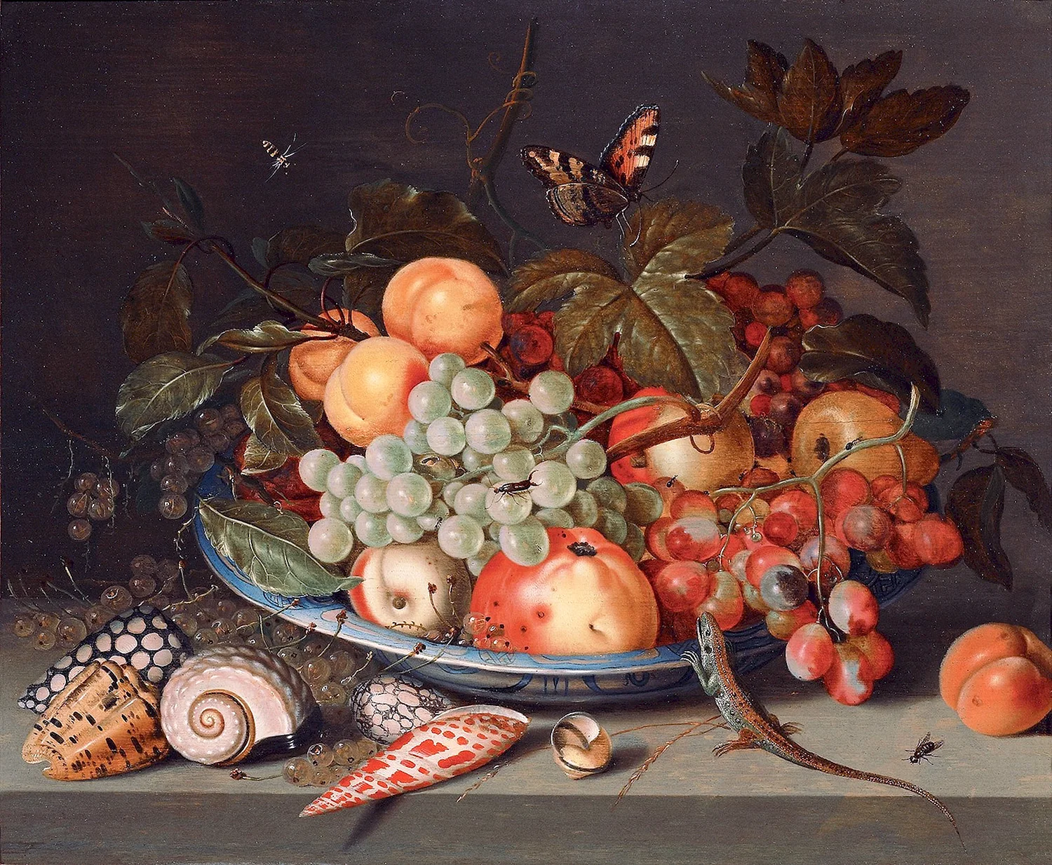 Натюрморт с фруктами голландских художников 17 века