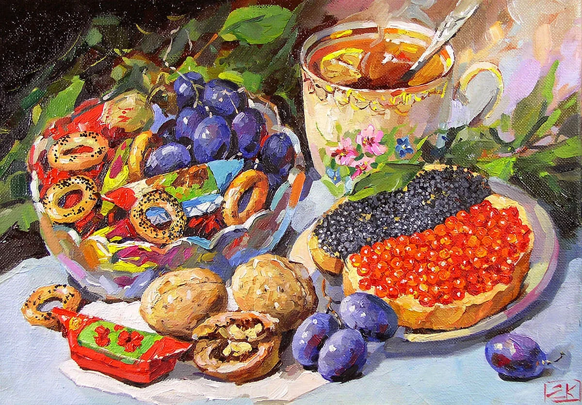Натюрморт с фруктами художник Наталья Шайкина