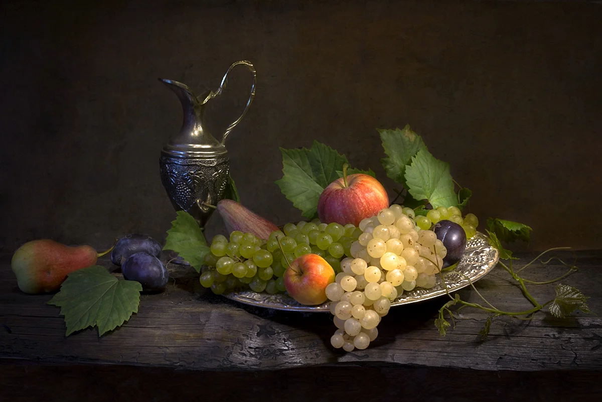 Натюрморт с виноградом Рембрандта