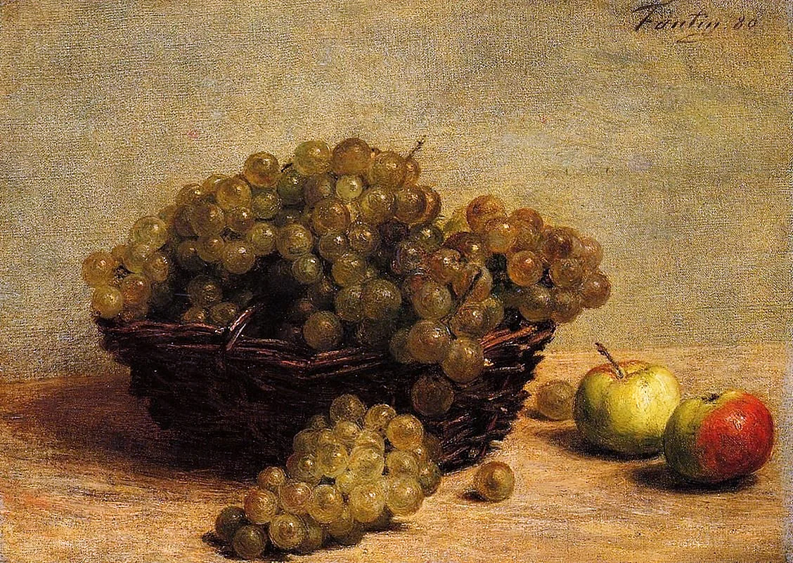 Натюрморт с виноградом живопись Импрессионизм