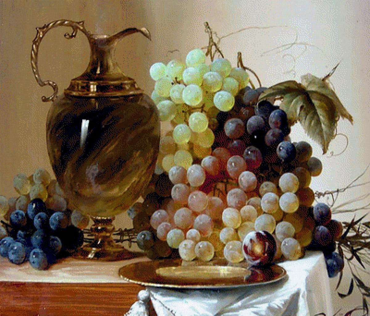 Натюрморт виноград Joseph Nigg