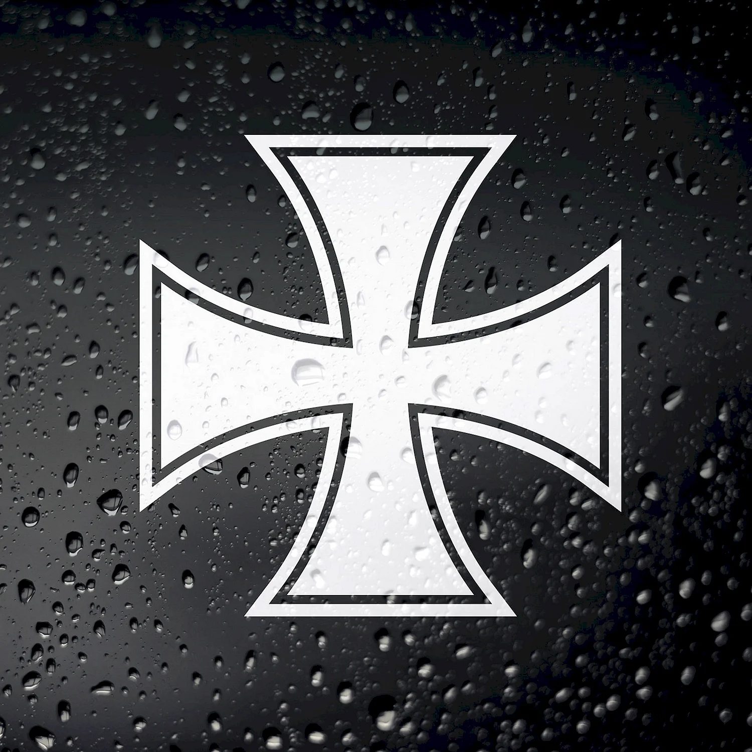 Немецкий крест наклейка