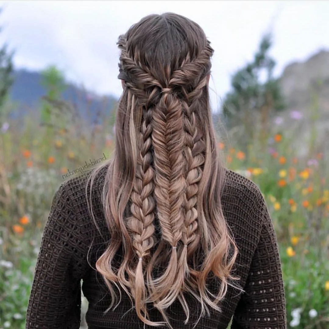 Необычное плетение волос